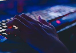 photo of person typing on computer keyboard